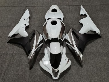 Carenados Moto Honda CBR600RR 2007-2008 - Blanco Negro Mate Baratos