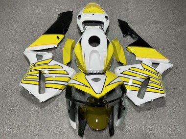 Carenados Moto Honda CBR600RR 2005-2006 - Amarillo Blanco Alas Baratos