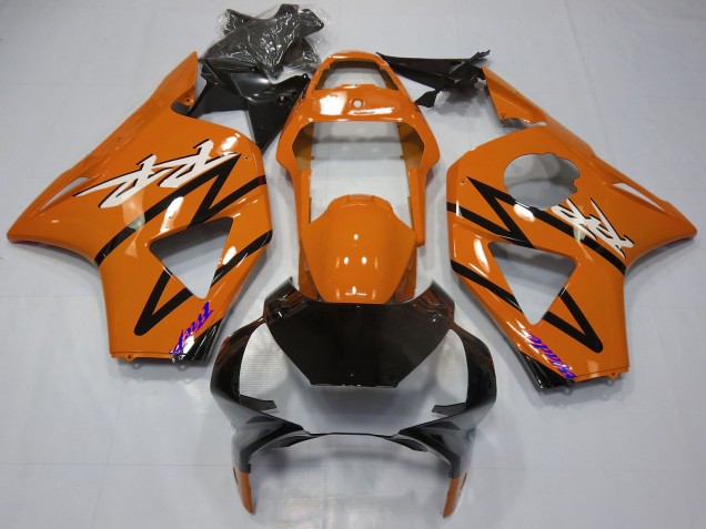 Carenados Moto Honda CBR954RR 2002-2003 - Naranja Oscuro Negro Brillante Baratos