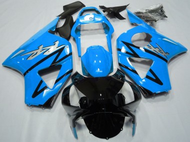 Carenados Moto Honda CBR954RR 2002-2003 - Azul Claro Negro Brillante CBR Estilo Baratos