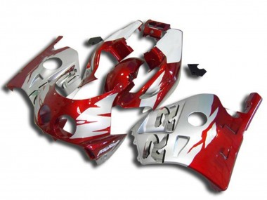 Carenados Moto Honda CBR250RR 1990-1998 - Plata Rojo Baratos