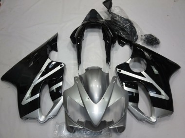 Carenados Moto Honda CBR600 F4i 2004-2007 - Plata Negro Brillante Baratos
