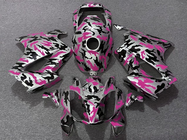 Carenados Moto Honda VFR 800 2002-2013 - Rosa Camouflage Baratos