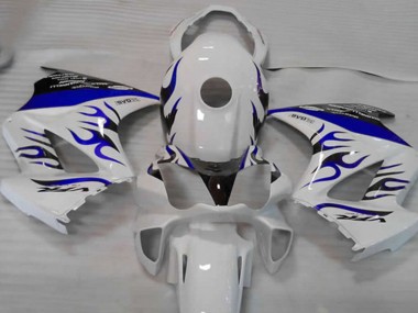 Carenados Moto Honda VFR 800 2002-2013 - Blanco Azul Llama Baratos