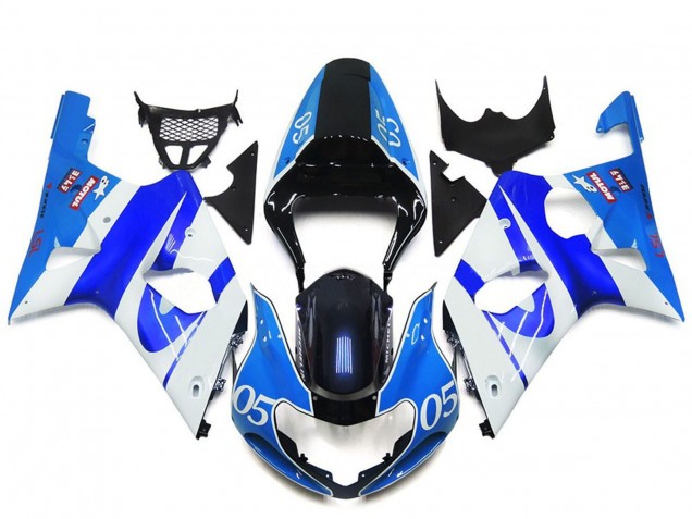 Carenados Moto Suzuki GSXR 1000 2000-2002 - Azul Blanco Negro 05 Baratos