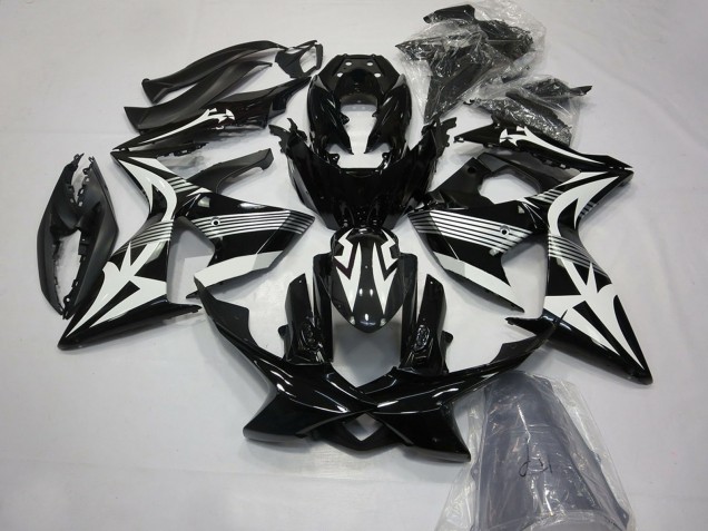 Carenados Moto Suzuki GSXR 1000 2009-2016 - Negro Brillante Blanco Baratos
