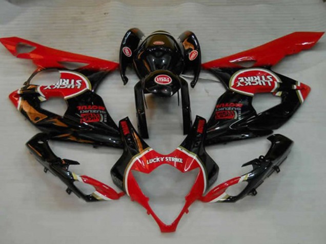 Carenados Moto Suzuki GSXR 1000 2005-2006 - Negro Brillante Rojo Blanco Lucky Strike Baratos