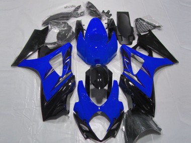 Carenado Moto Suzuki GSXR 1000 2007-2008 - Azul Negro Brillante Baratos