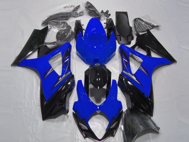 Carenado Moto Suzuki GSXR 1000 2007-2008 - Azul Negro Brillante Baratos
