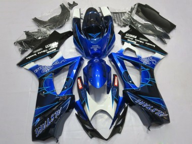 Carenados Moto Suzuki GSXR 1000 2007-2008 - Azul Negro Corona Baratos