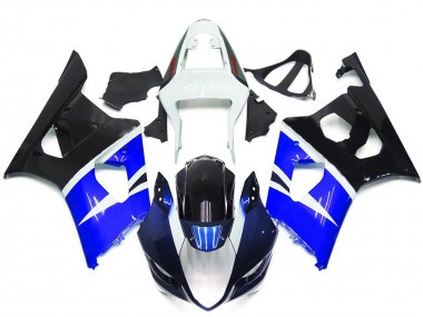 Carenados Moto Suzuki GSXR 1000 2003-2004 - Blanco Azul Negro Brillante Baratos