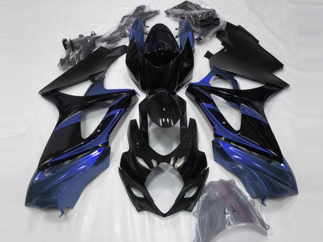 Carenados Moto Suzuki GSXR 1000 2007-2008 - Azul Negro Brillante Baratos
