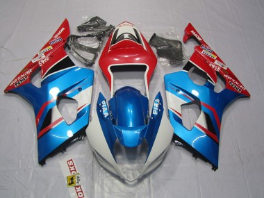 Carenados Moto Suzuki GSXR 1000 2003-2004 - Rojo Azul Blanco Baratos