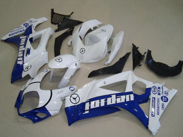 Carenados Moto Suzuki GSXR 1000 2007-2008 - Blanco Azul Jordan Baratos