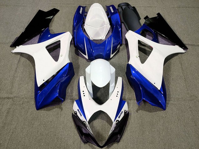 Carenados Moto Suzuki GSXR 1000 2007-2008 - Blanco Azul Negro Baratos