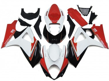 Carenados Moto Suzuki GSXR 1000 2007-2008 - Blanco Rojo Negro Baratos