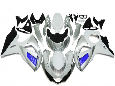 Carenado Moto Suzuki GSXR 1000 2009-2016 - Blanco Azul Baratos
