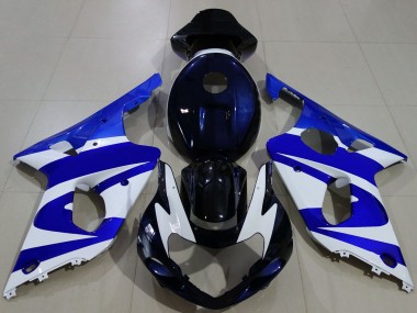 Carenados Moto Suzuki GSXR 1000 2000-2002 - Azul Blanco Negro Baratos