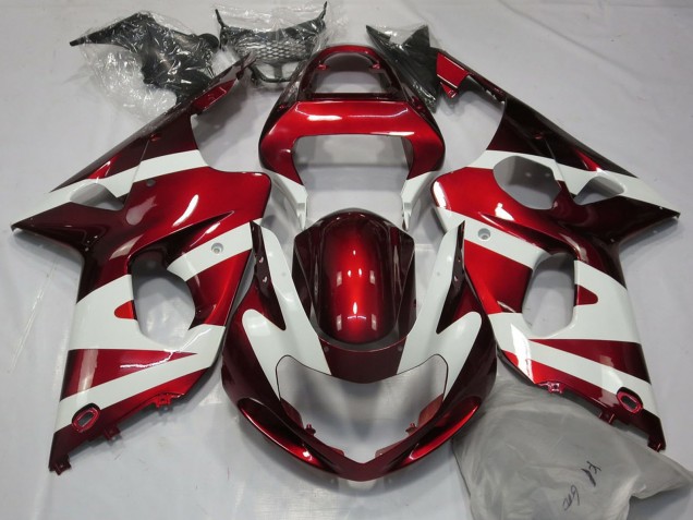 Carenados Moto Suzuki GSXR 1000 2000-2002 - Blanco Rojo Baratos