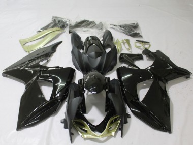 Carenados Moto Suzuki GSXR 1000 2009-2016 - Negro Brillante Plata Baratos