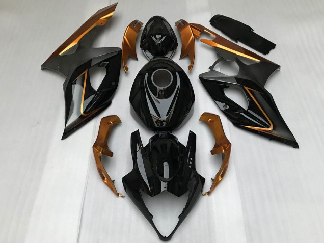 Carenados Moto Suzuki GSXR 1000 2005-2006 - Negro Brillante Bronze Baratos