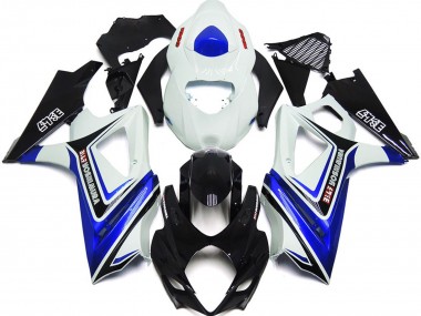 Carenados Moto Suzuki GSXR 1000 2007-2008 - Blanco Azul Negro OEM Estilo Baratos