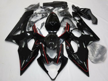 Carenados Moto Suzuki GSXR 1000 2005-2006 - Negro Brillante Rojo Baratos