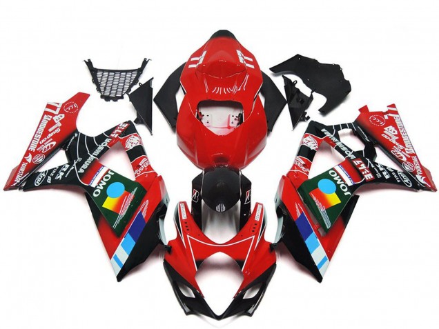 Carenados Moto Suzuki GSXR 1000 2007-2008 - Rojo Negro Azul Blanco Amarillo Baratos