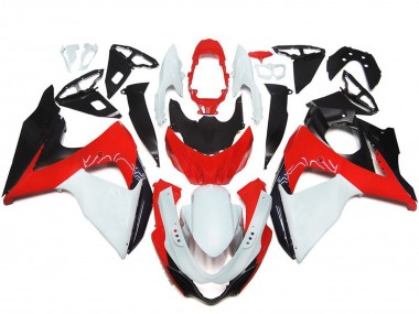 Kits Carenado Moto Suzuki GSXR 1000 2009-2016 - Blanco Rojo Negro Baratos