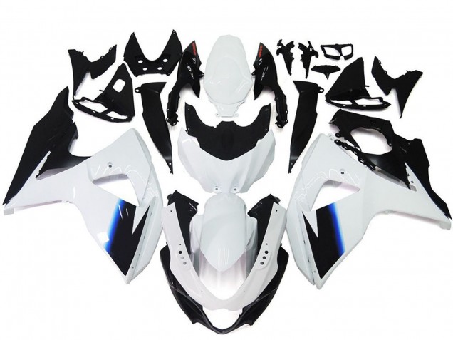 Kits Carenado Moto Suzuki GSXR 1000 2009-2016 - Blanco Azul Negro Baratos