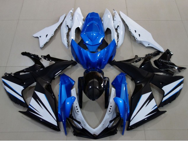 Carenado Moto Suzuki GSXR 1000 2009-2016 - Blanco Azul Negro Baratos