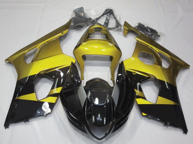 Carenados Moto Suzuki GSXR 1000 2003-2004 - Amarillo Negro Brillante Baratos
