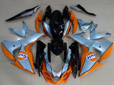 Carenados Moto Suzuki GSXR 1000 2009-2016 - Azul Claro Naranja Negro Gulf Baratos