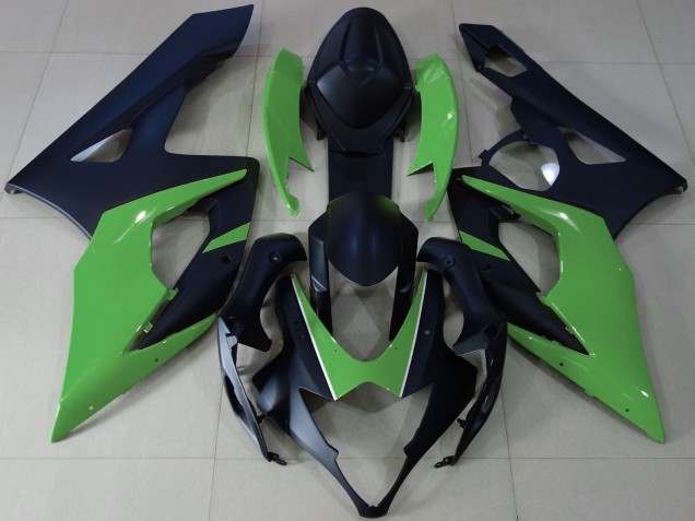 Carenados Moto Suzuki GSXR 1000 2005-2006 - Negro Mate Verde Baratos