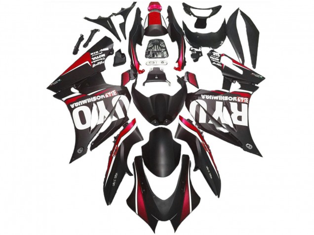 Carenados Moto ABS Suzuki GSXR 1000 2017-2024 - Negro Mate Rojo Baratos
