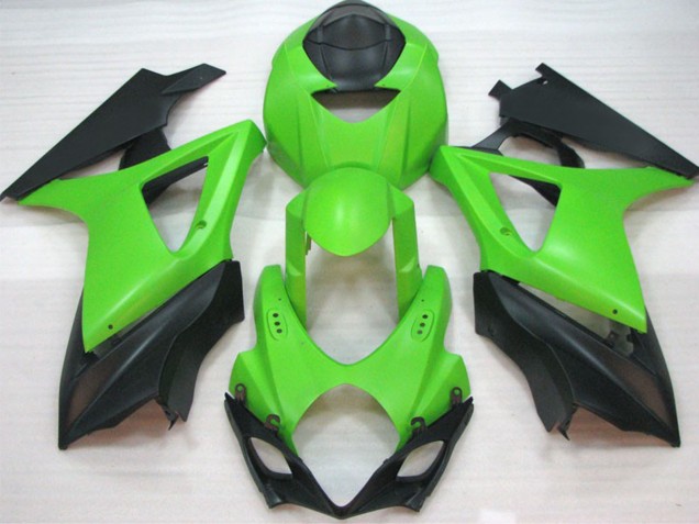 Carenados Moto Suzuki GSXR 1000 2007-2008 - Verde Negro Mate Baratos