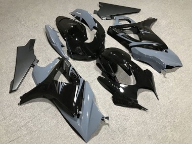 Carenados Moto Suzuki GSXR 1000 2007-2008 - Nardo Gris Negro Brillante OEM Estilo Baratos