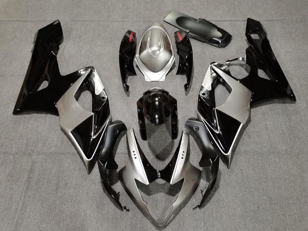 Carenados Moto Suzuki GSXR 1000 2005-2006 - Plata Negro Rojo Baratos