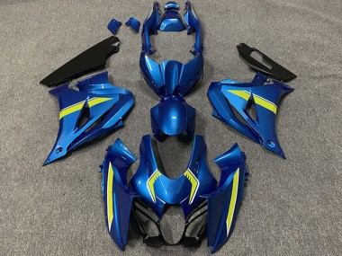 Carenados Moto Suzuki GSXR 1000 2017-2024 - Azul Amarillo Estilo Baratos