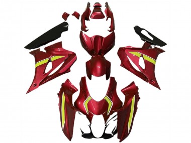 Carenados Moto Suzuki GSXR 1000 2017-2024 - Rojo Amarillo Estilo Baratos