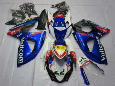 Carenados Moto Suzuki GSXR 1000 2009-2016 - Blanco Azul Amarillo Rojo Voltcom 22 Baratos