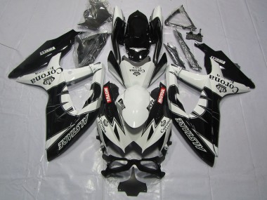 Carenado Moto Suzuki GSXR 600 / GSXR 750 2008-2010 - Blanco Negro Alstare Corona Motul Baratos