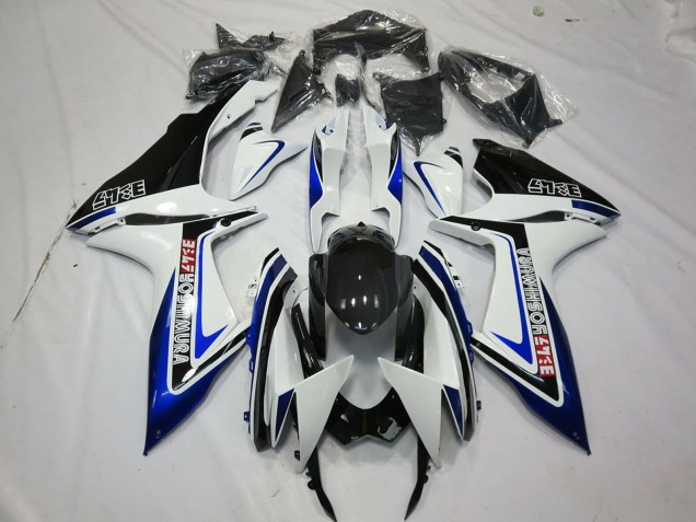 Carenados Moto Suzuki GSXR 600 / GSXR 750 2011-2024 - Blanco Azul Negro Brillante Alstare Baratos