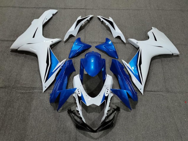 Carenado Moto Suzuki GSXR 600 / GSXR 750 2011-2024 - Blanco Azul Baratos