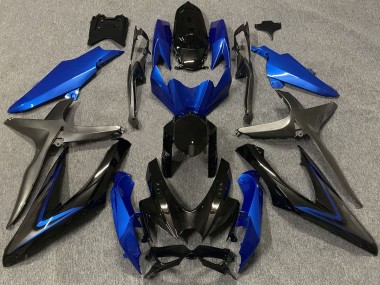 Carenados Moto Suzuki GSXR 600 / GSXR 750 2008-2010 - Azul Gris Negro Brillante Baratos