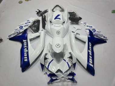 Carenados Moto Suzuki GSXR 600 / GSXR 750 2008-2010 - Blanco Azul Jordan Baratos