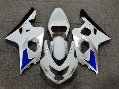 Kits Carenado Moto Suzuki GSXR 600 / GSXR 750 2004-2005 - Blanco Azul Negro Baratos