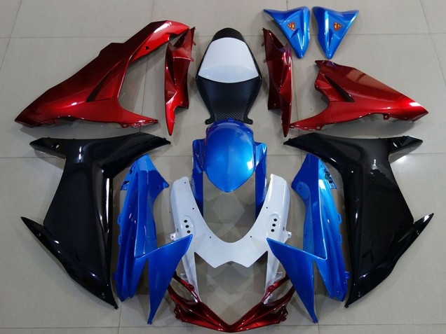 Carenados Moto Suzuki GSXR 600 / GSXR 750 2011-2024 - Blanco Azul Rojo Negro Baratos