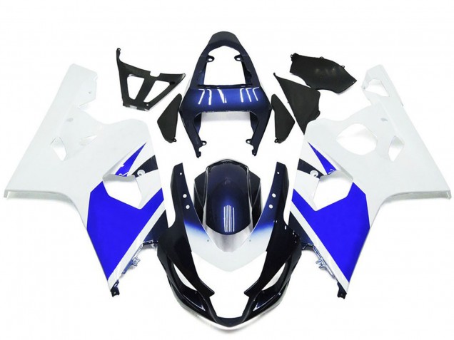Carenados Moto Suzuki GSXR 600 / GSXR 750 2004-2005 - Blanco Azul Baratos