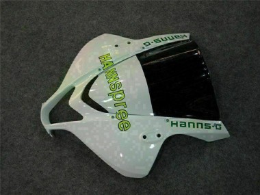 Carenado Moto Honda CBR600RR 2007-2008 - Blanco Verde Negro Brillante Hannspree Baratos